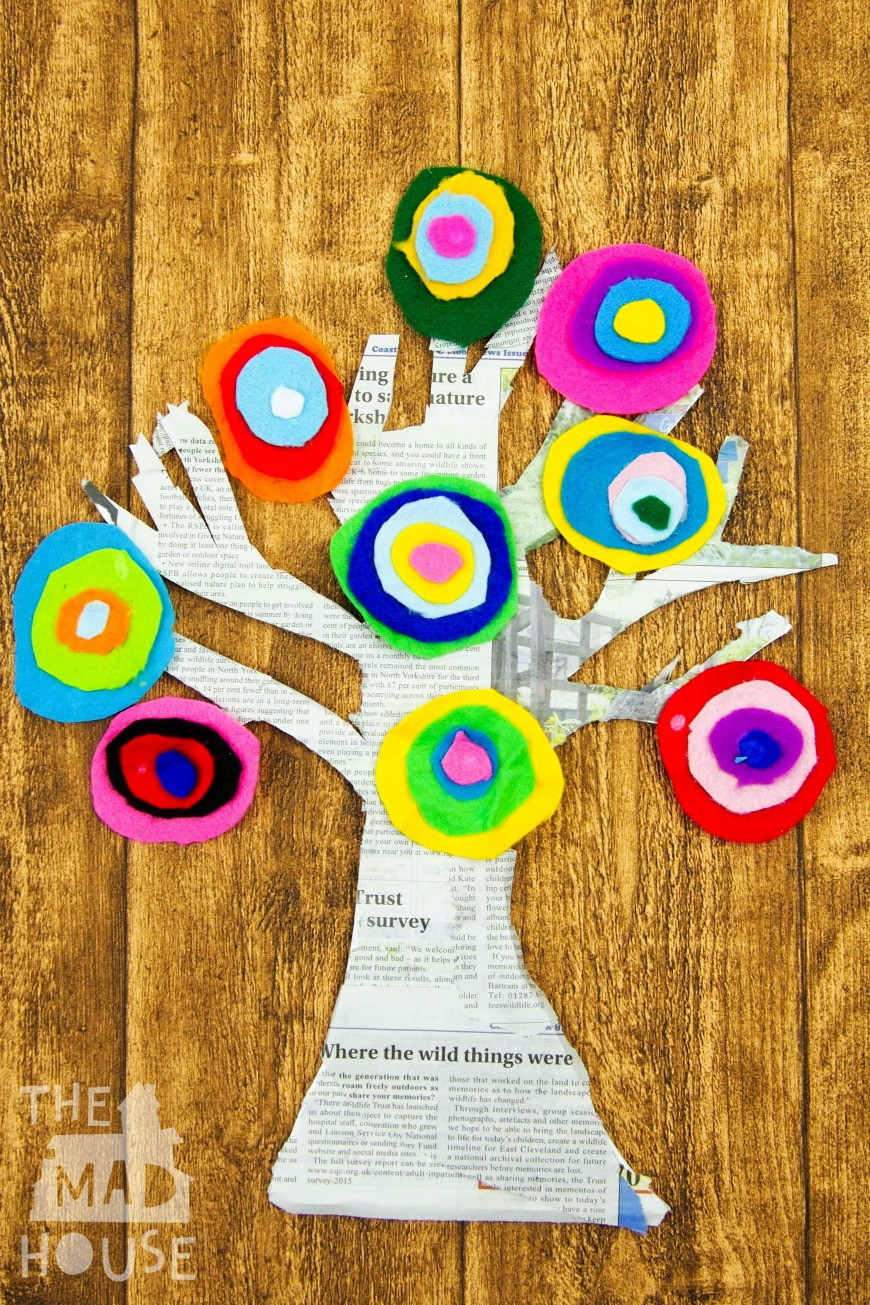 Best ideas about Art Crafts For Kids
. Save or Pin Kandinsky Inspired Tree made with Felt Scraps Mum In The Now.