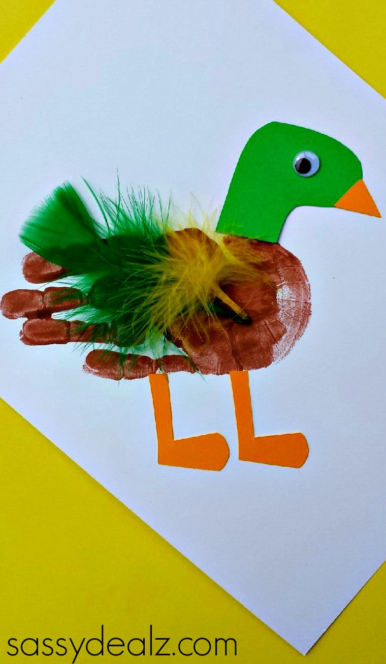 Best ideas about Art Crafts For Kids
. Save or Pin Mallard Duck Handprint Craft For Kids Crafty Morning Now.
