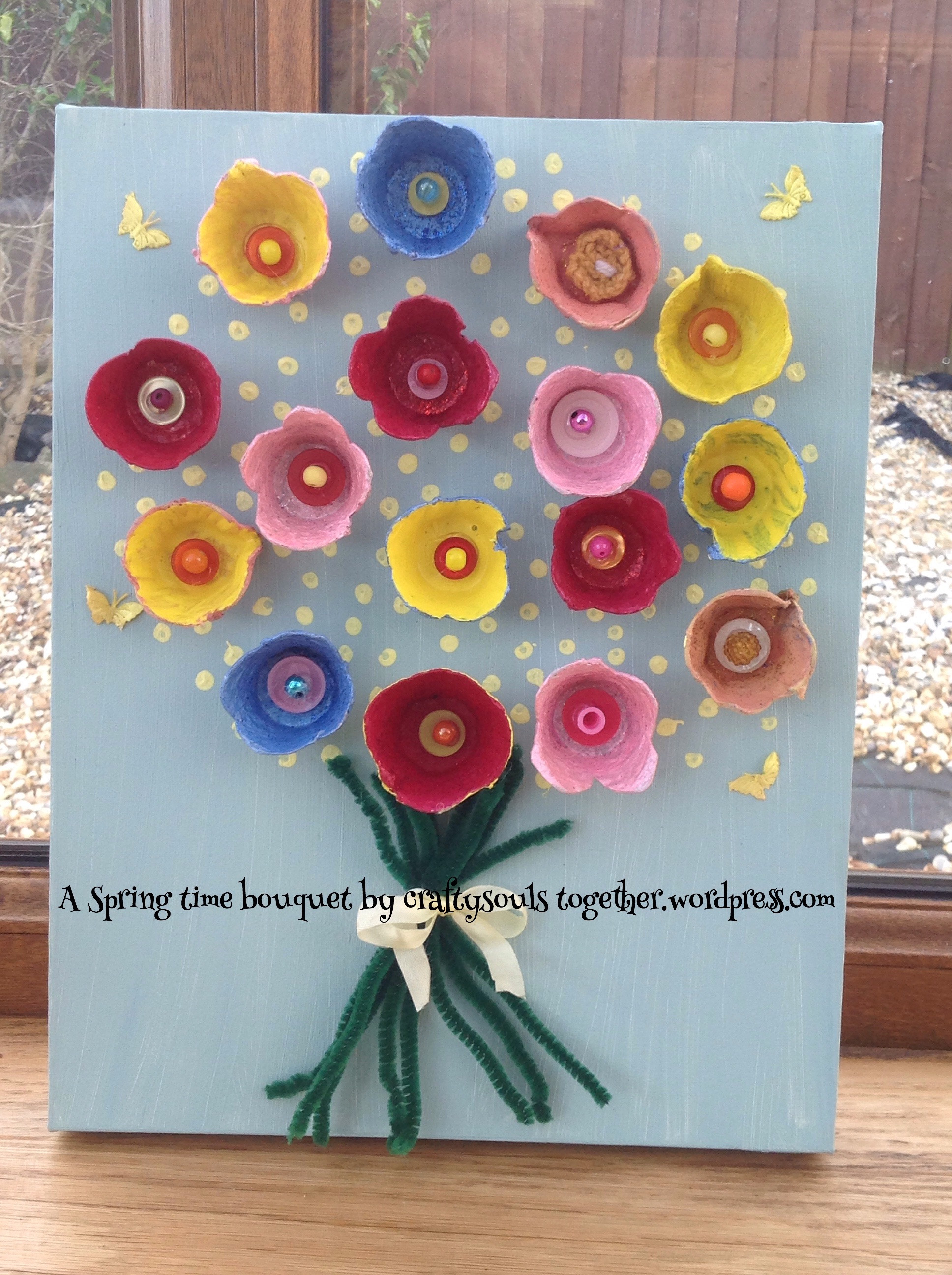 Best ideas about Art Projects For Adults
. Save or Pin Spring flower bouquet picture a recycling tutorial Now.