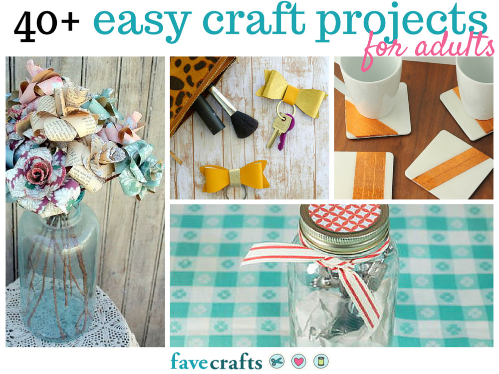Best ideas about Art Projects For Adults
. Save or Pin 44 Easy Craft Projects For Adults Now.