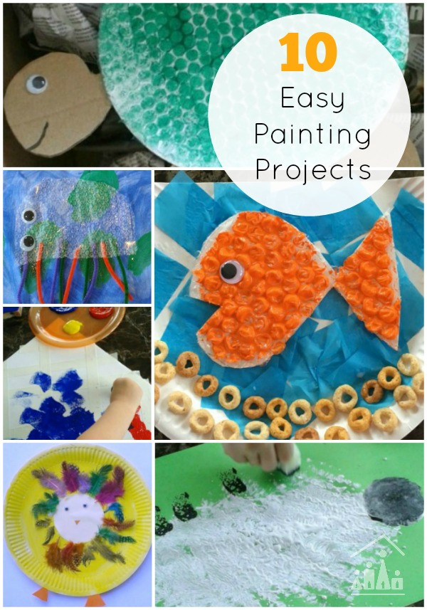 Best ideas about Art Projects For Kids At Home
. Save or Pin 10 Easy Painting Projects for Siblings to do to her Now.