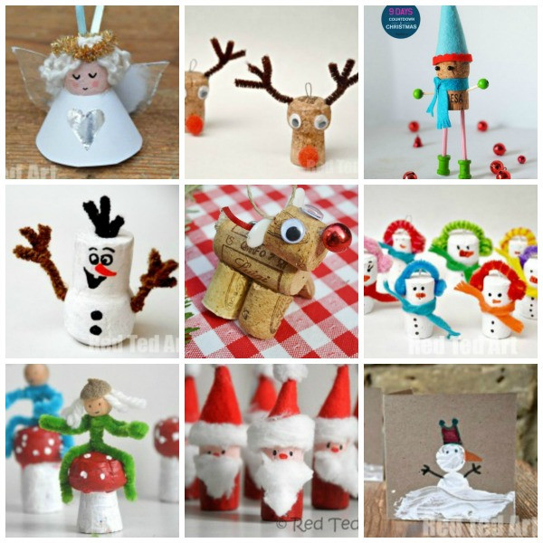 Best ideas about Arts And Craft Christmas Ideas
. Save or Pin 12 Christmas Cork Crafts Getting Festive Red Ted Art Now.