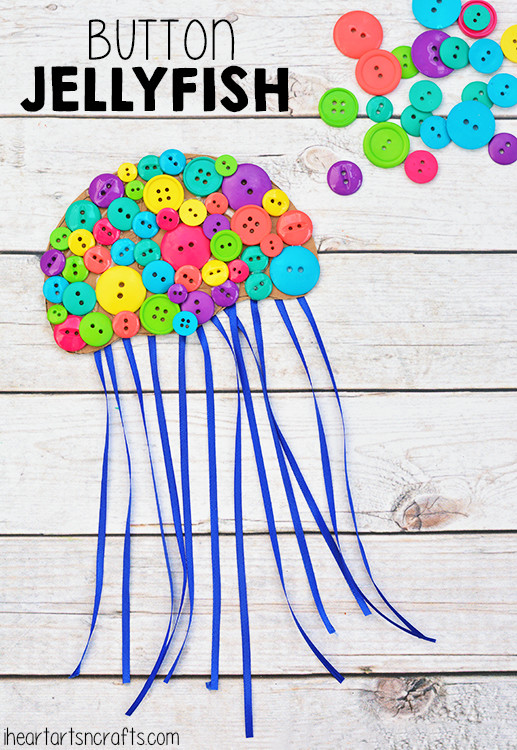 Best ideas about Arts And Crafts Projects For Toddlers
. Save or Pin Colorful Button Jellyfish Craft For Kids I Heart Arts n Now.