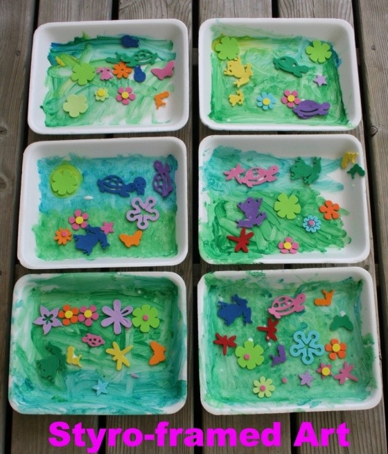 Best ideas about Arts Ideas For Toddlers
. Save or Pin crafts with styrofoam meat trays need paint then dry Now.