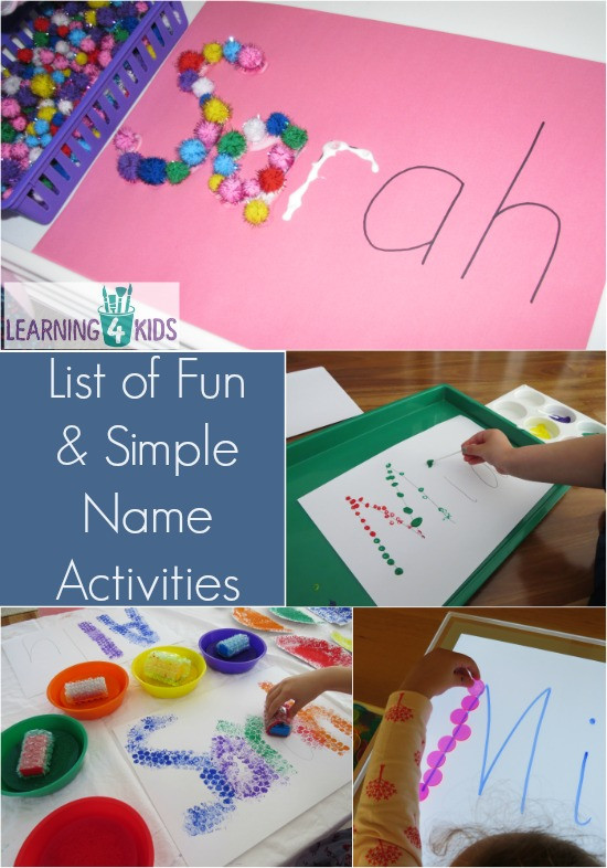 Best ideas about Arts Ideas For Toddlers
. Save or Pin List of Simple and Fun Name Activities Now.