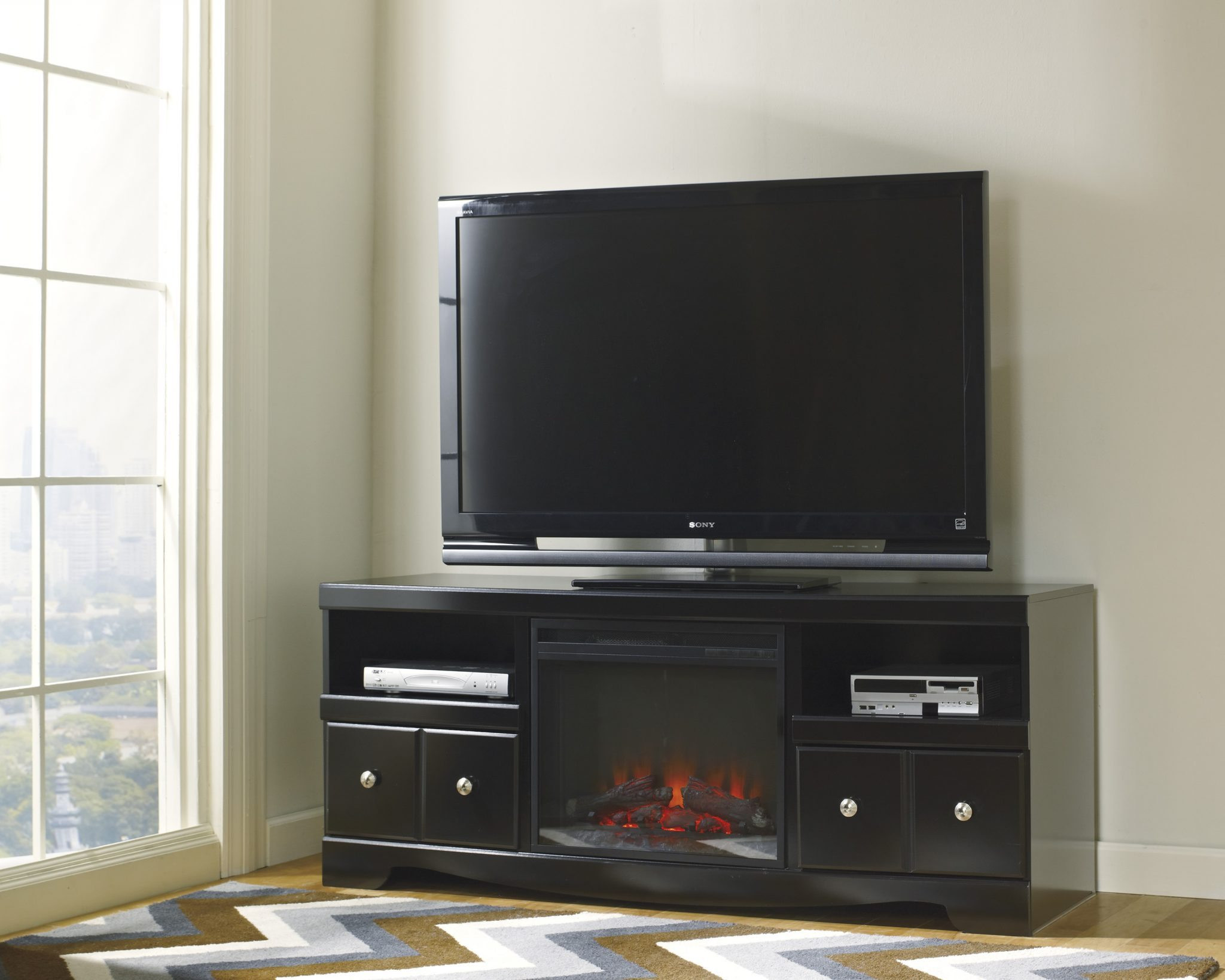 Best ideas about Ashley Fireplace Tv Stand
. Save or Pin Ashley W271 68 Shay TV Stand w Fireplace Now.