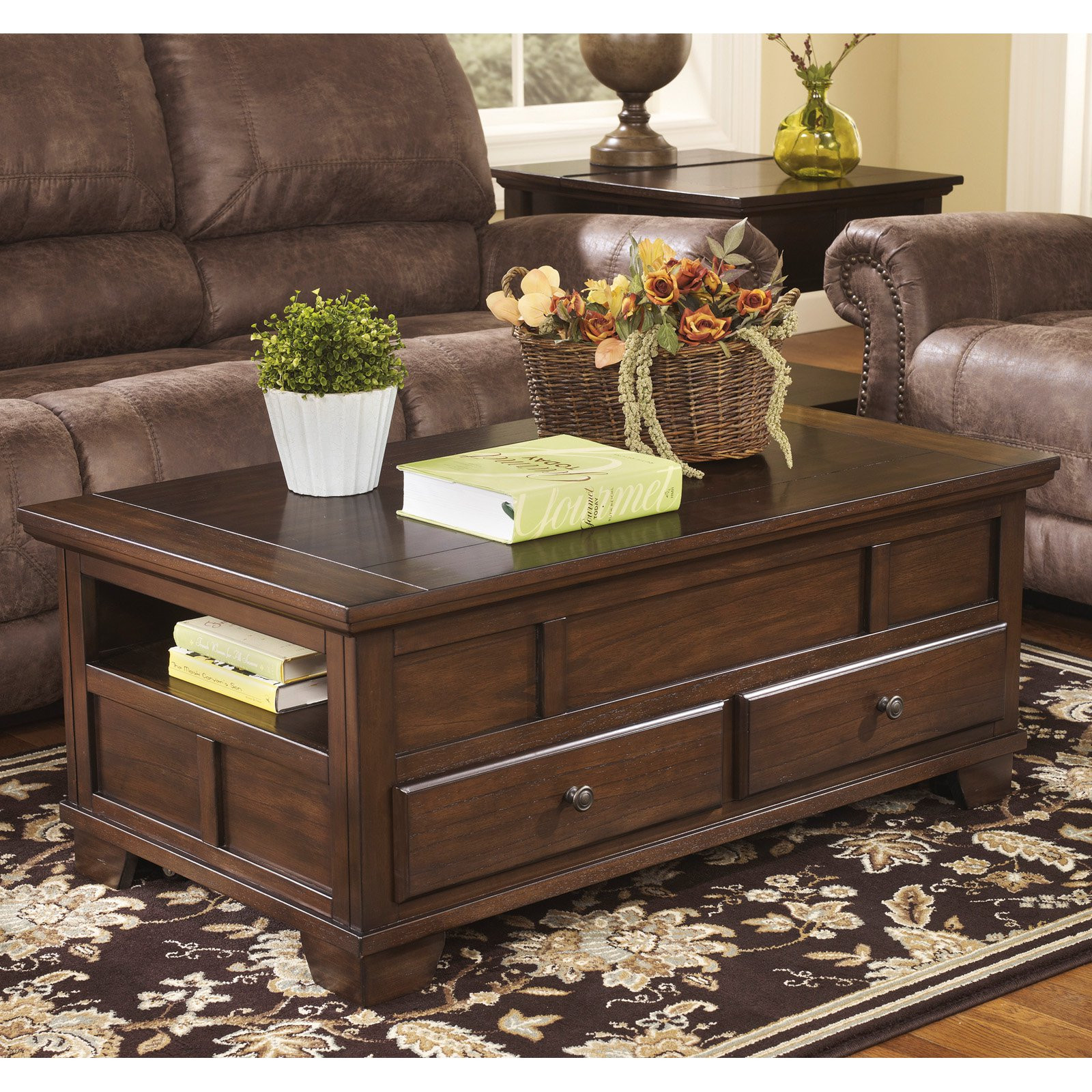 Best ideas about Ashley Furniture Coffee Table
. Save or Pin Signature Design By Ashley Gately Brown Lift Top Cocktail Now.