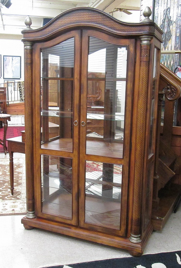 Best ideas about Ashley Furniture Curio Cabinet
. Save or Pin ASHLEY SERENGETI KULIWOOD AND LEATHER CURIO CABINE Now.