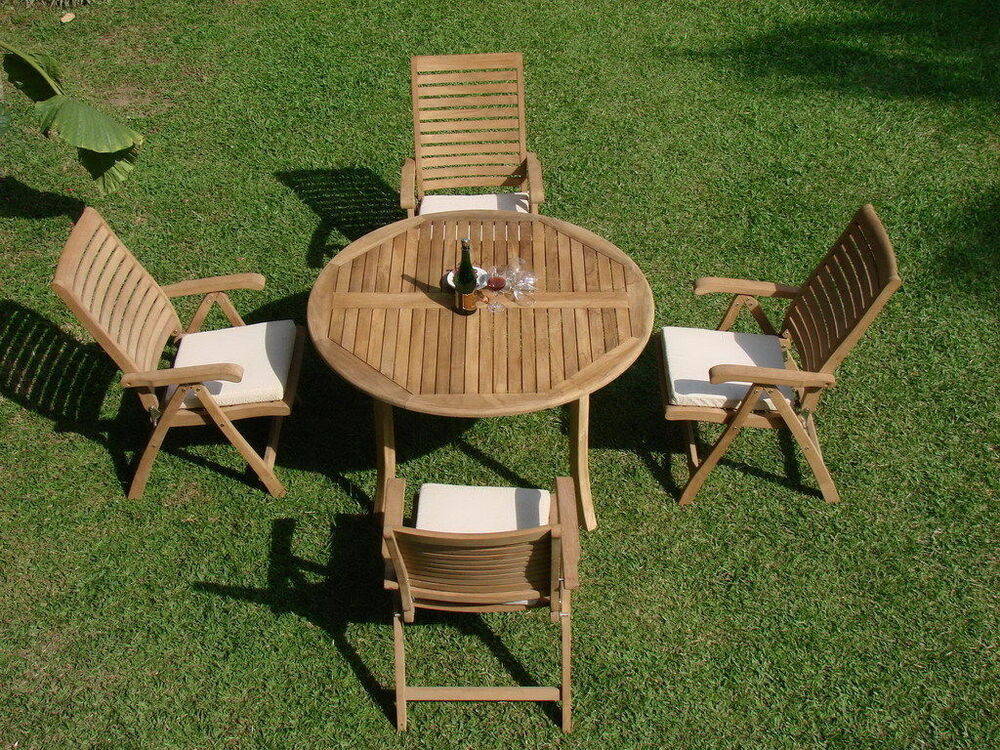 Best ideas about Ashley Patio Furniture
. Save or Pin 5 PC RECLINING TEAK SET GARDEN OUTDOOR PATIO FURNITURE Now.