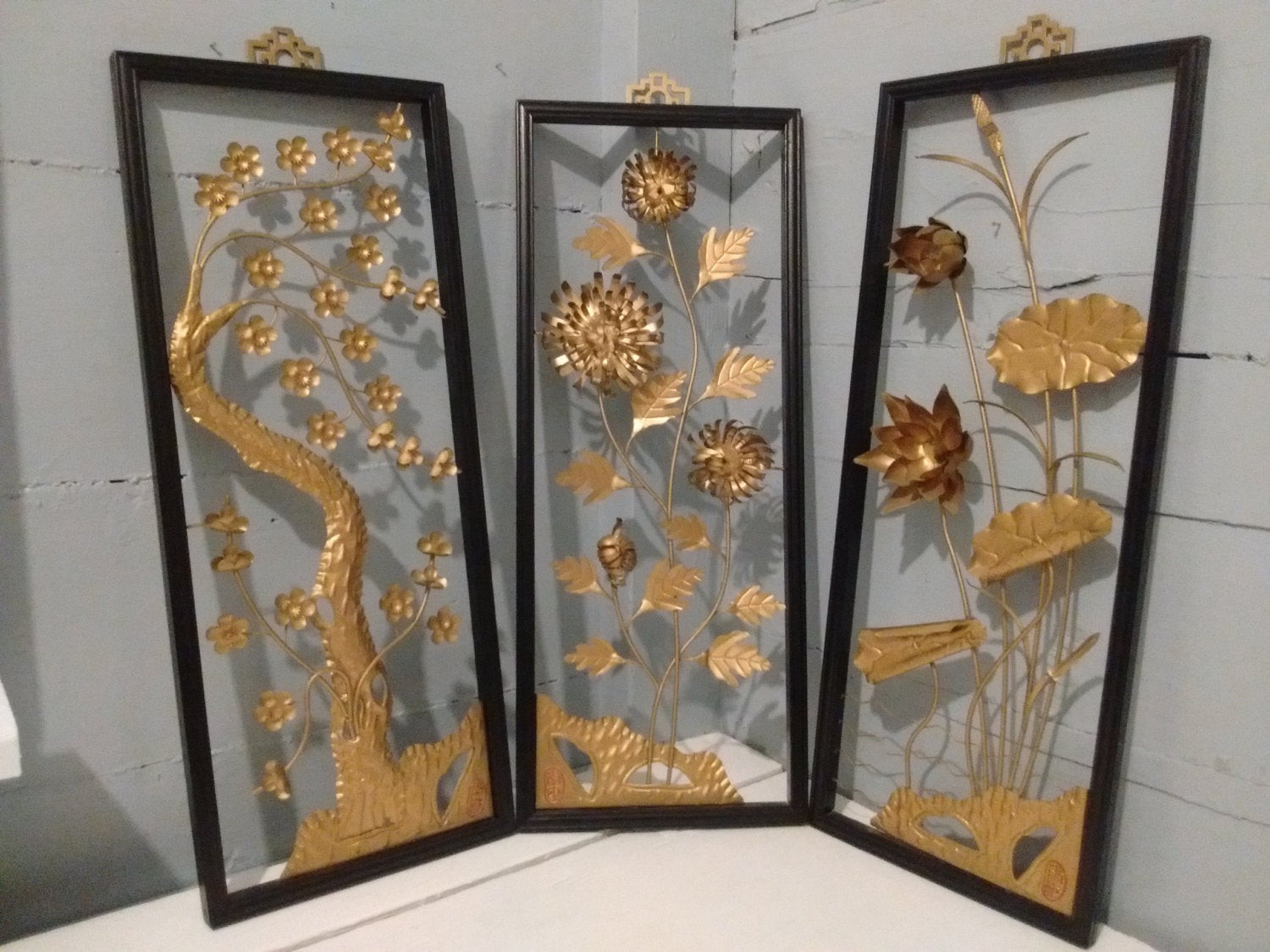 Best ideas about Asian Wall Art
. Save or Pin Art Floral Framed 3D Wall Art Metal Sculpture Set Now.