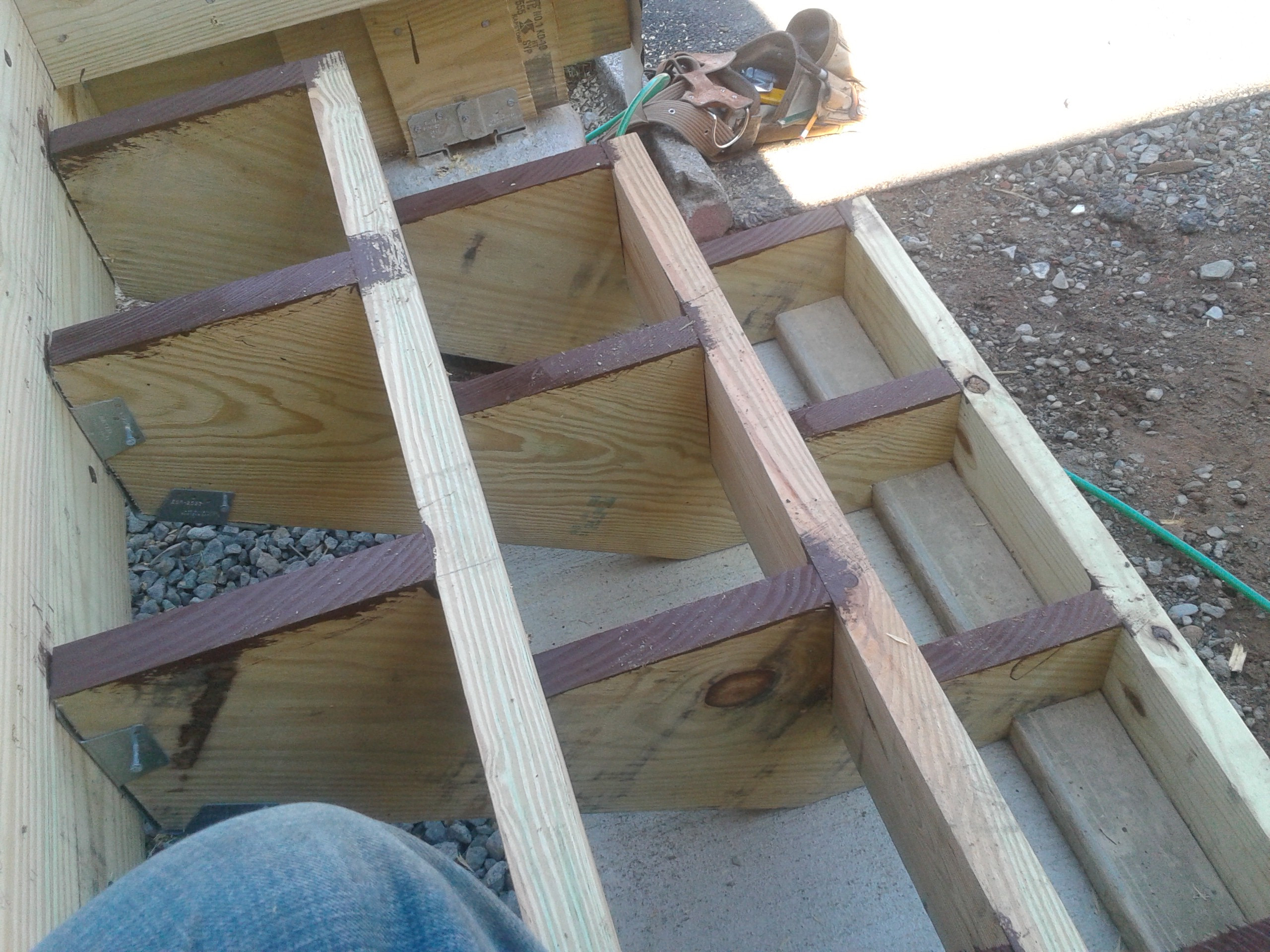 Best ideas about Attaching Deck Stairs
. Save or Pin Deck stair structure Pro Construction Forum Now.