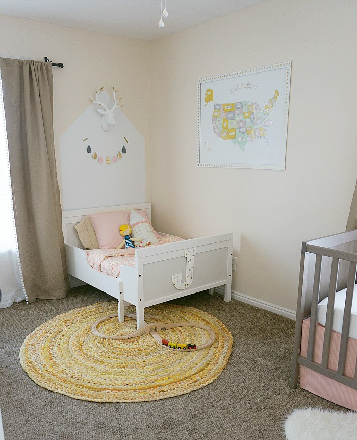 Best ideas about Baby And Toddler Sharing A Room
. Save or Pin Gold Accented d Girls Room Project Nursery Now.