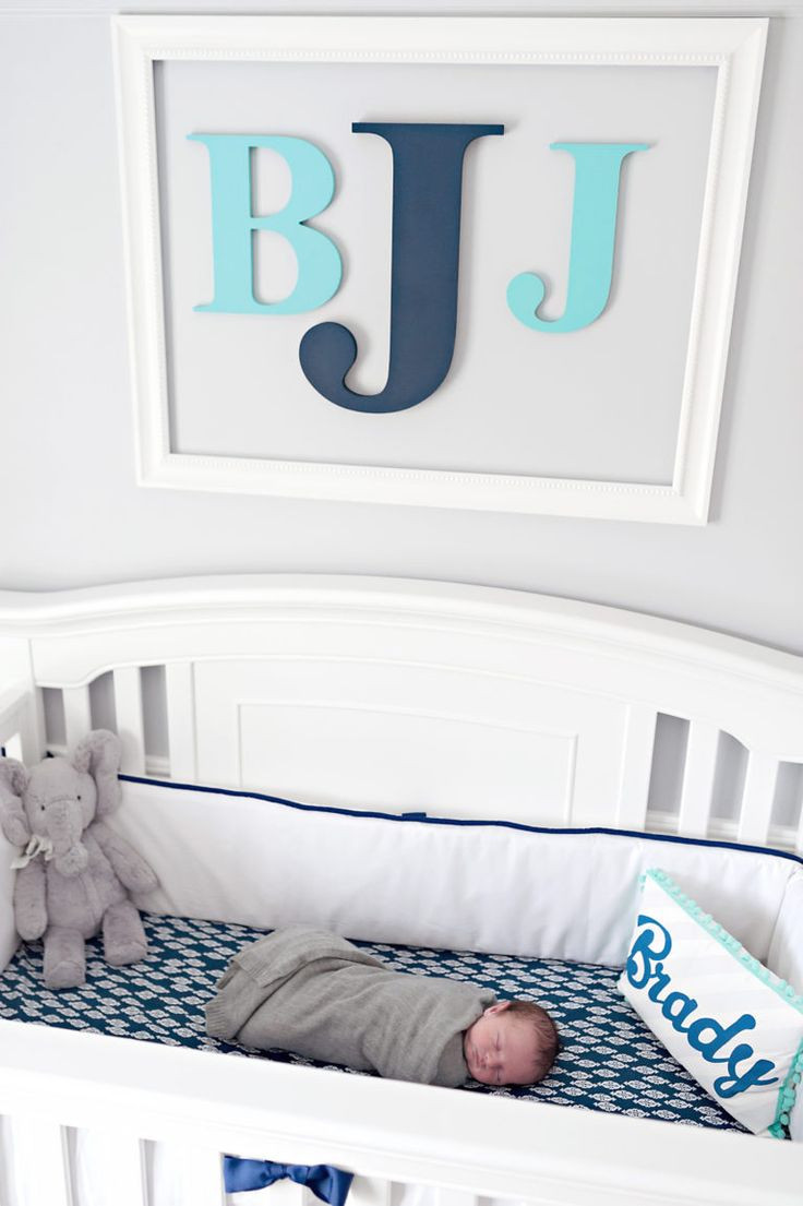 Best ideas about Baby Boy Nursery Wall Decor
. Save or Pin Best 25 Boy nursery letters ideas on Pinterest Now.