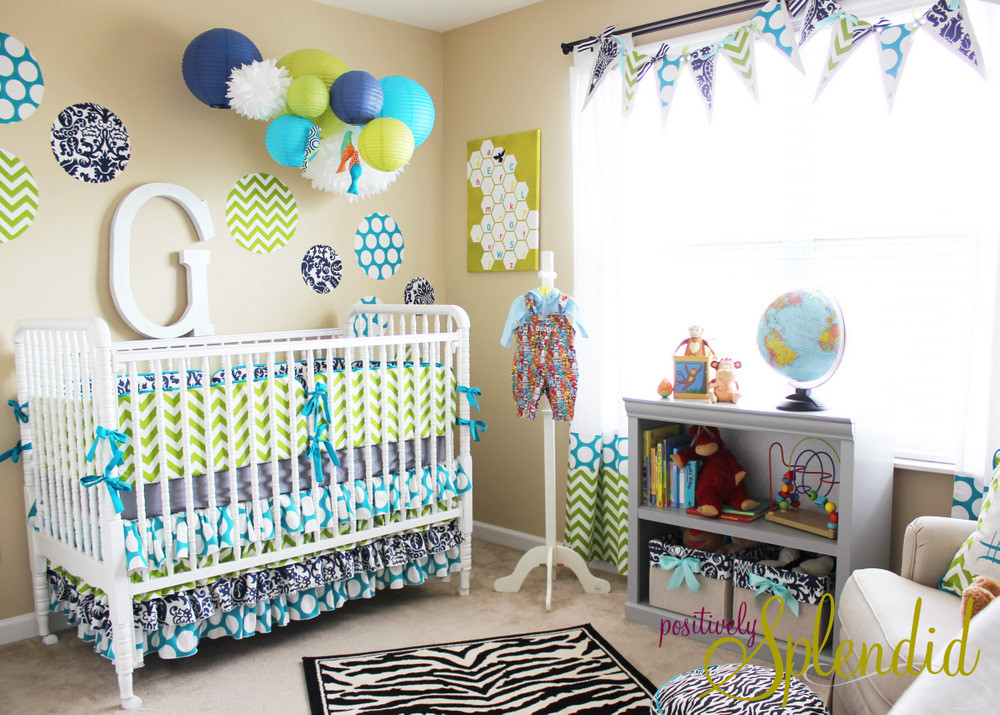 Best ideas about Baby Boy Room Decor
. Save or Pin Baby Boy Nursery Tour Positively Splendid Crafts Now.