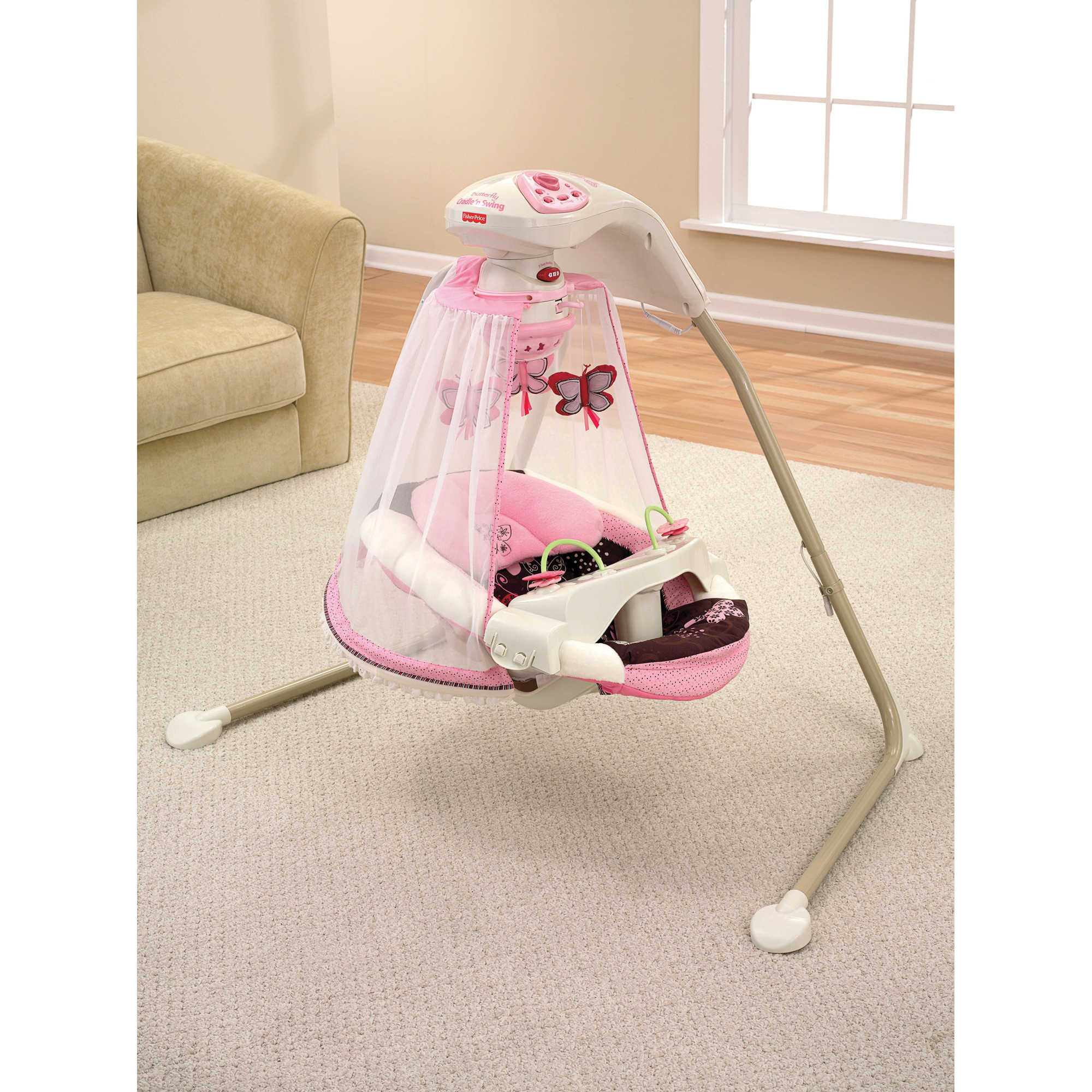 Best ideas about Baby Cradle Swing
. Save or Pin Baby Cradle Swing Papasan Chair Musical Toys Nursery Now.