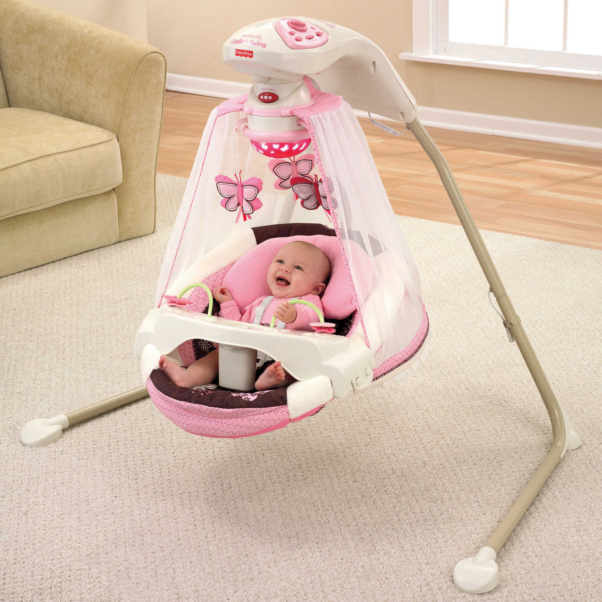 Best ideas about Baby Cradle Swing
. Save or Pin Baby Cradle Swing Papasan Chair Musical Toys Nursery Now.