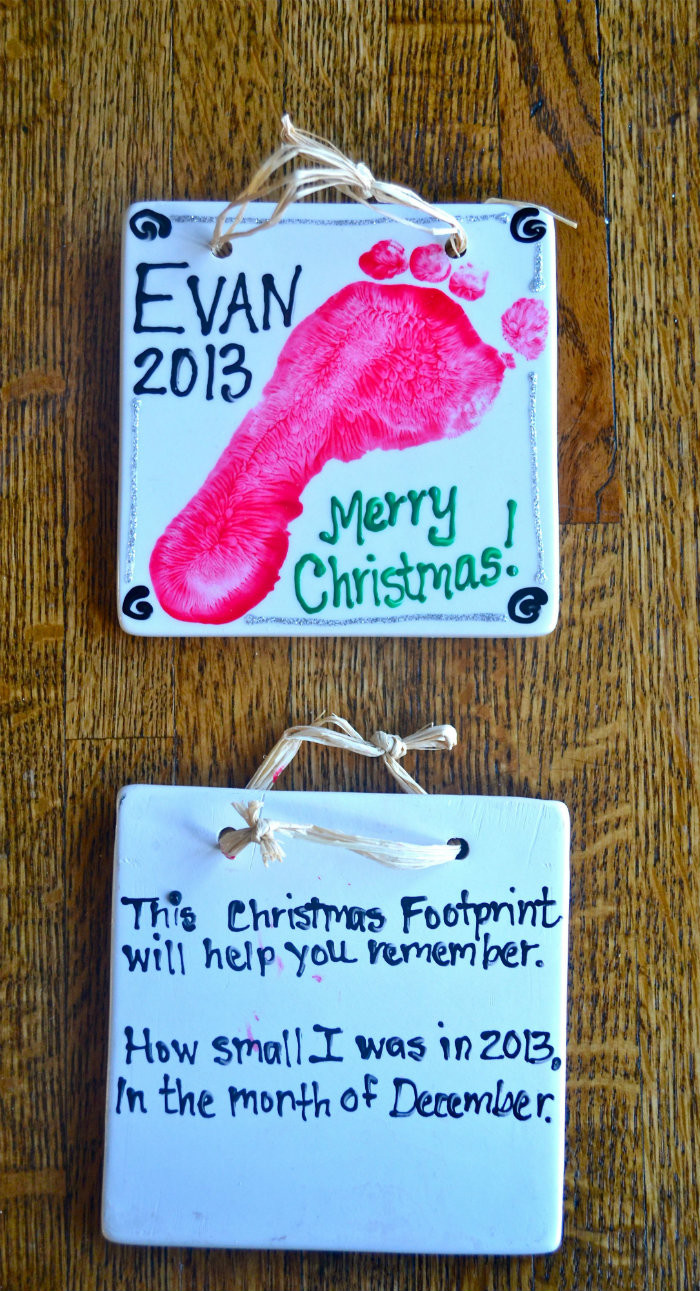 Best ideas about Baby Craft Ideas For Gifts
. Save or Pin Footprint Ornament and Life lately Now.