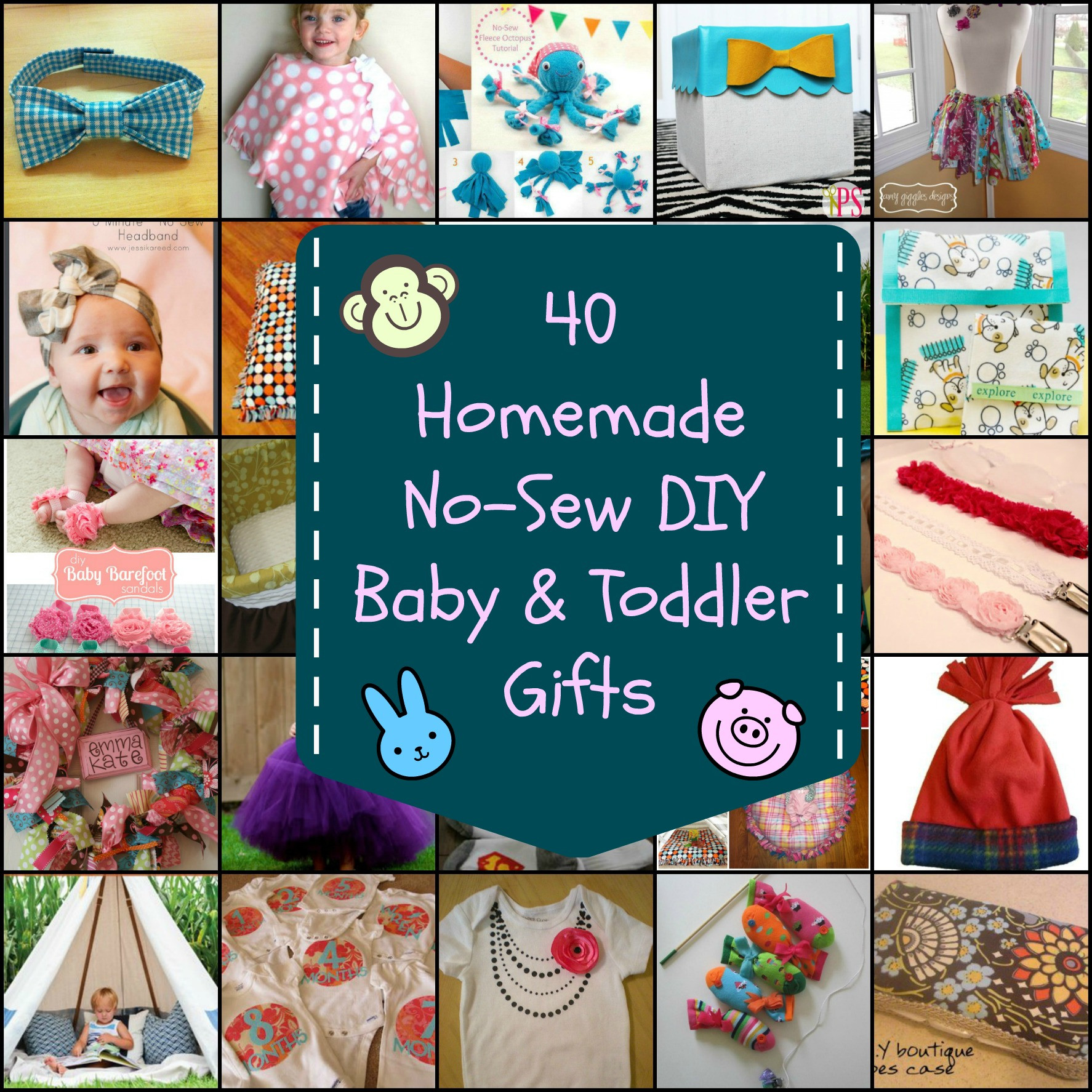 Best ideas about Baby Craft Ideas For Gifts
. Save or Pin 40 Homemade No Sew DIY Baby and Toddler Gifts DIY for Life Now.