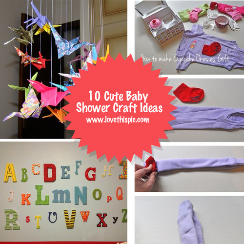 Best ideas about Baby Crafting Ideas
. Save or Pin 10 Cute Baby Shower Craft Ideas Now.