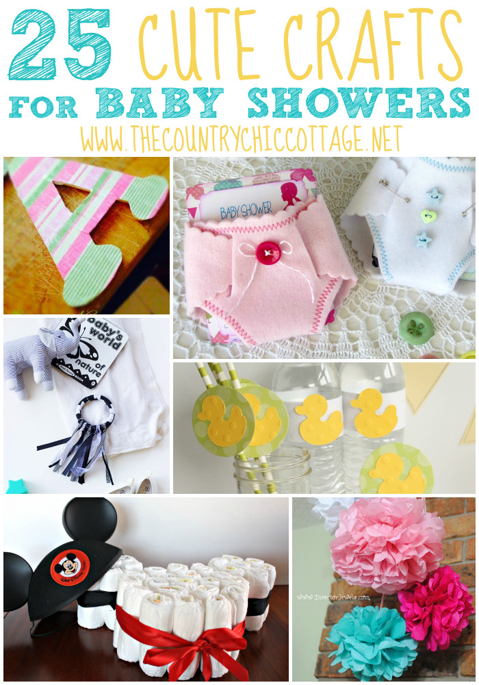 Best ideas about Baby Crafts Ideas
. Save or Pin 25 Baby Shower Crafts The Country Chic Cottage Now.