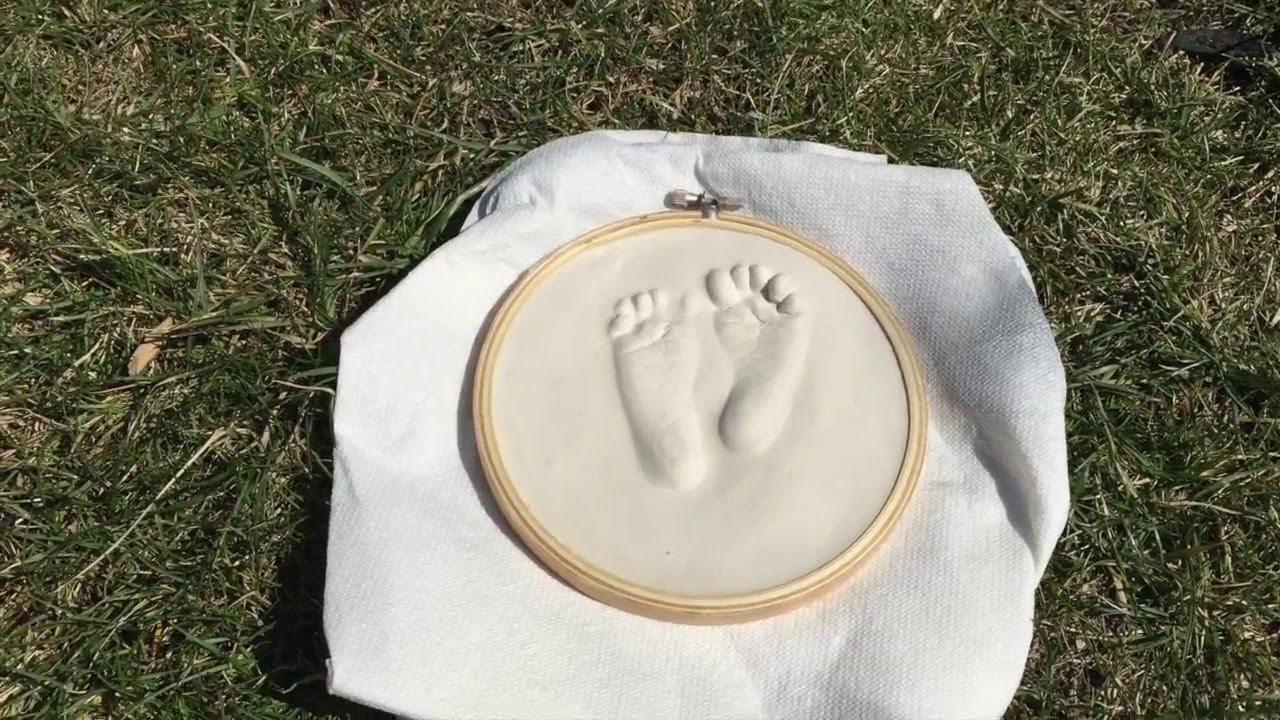 Best ideas about Baby Footprints DIY
. Save or Pin Baby footprint and handprint molds Now.