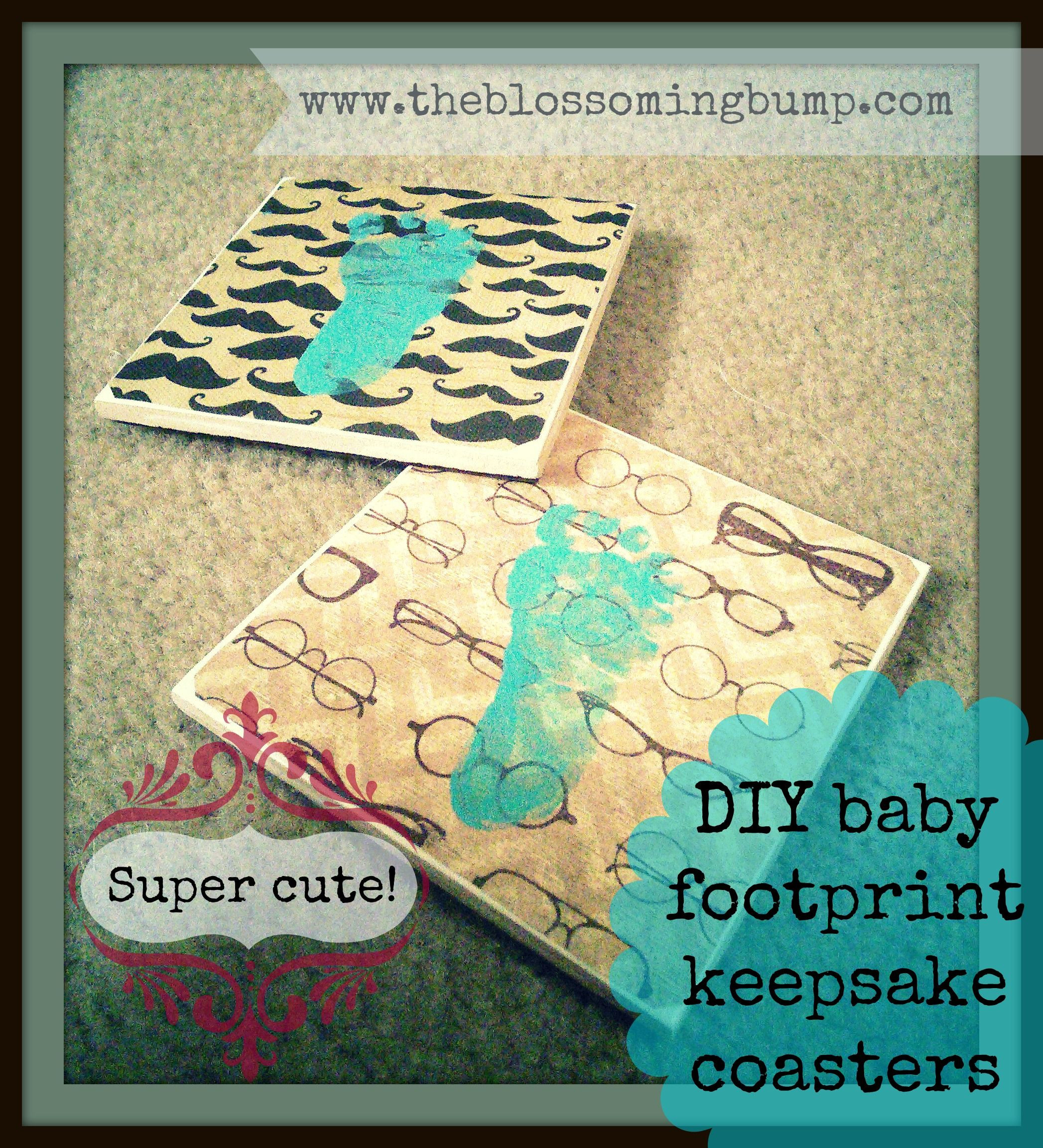 Best ideas about Baby Footprints DIY
. Save or Pin Super cute DIY baby footprint keepsake coasters and other Now.