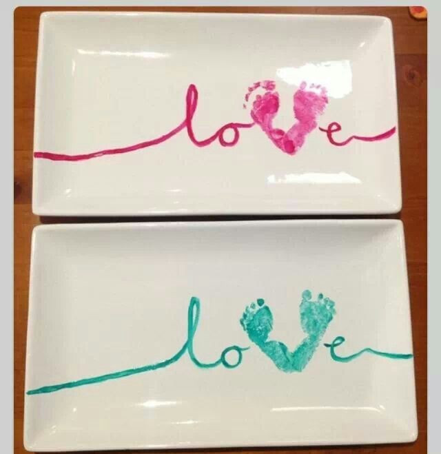 Best ideas about Baby Footprints DIY
. Save or Pin Baby footprint plates Diy Pinterest Now.