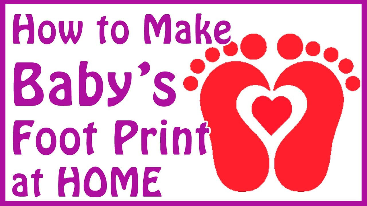 Best ideas about Baby Footprints DIY
. Save or Pin DIY baby footprint ideas how to make baby footprints at Now.