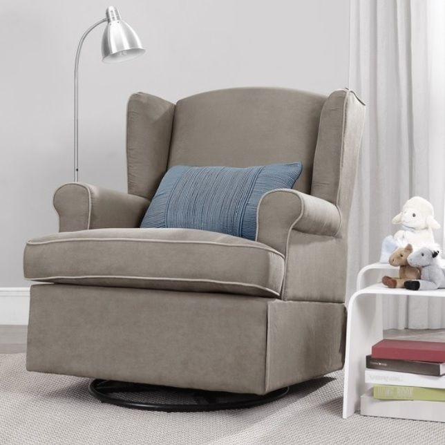 Best ideas about Baby Furniture Chair
. Save or Pin Taupe Swivel Glider Chair Nursery Furniture Baby Relax Now.