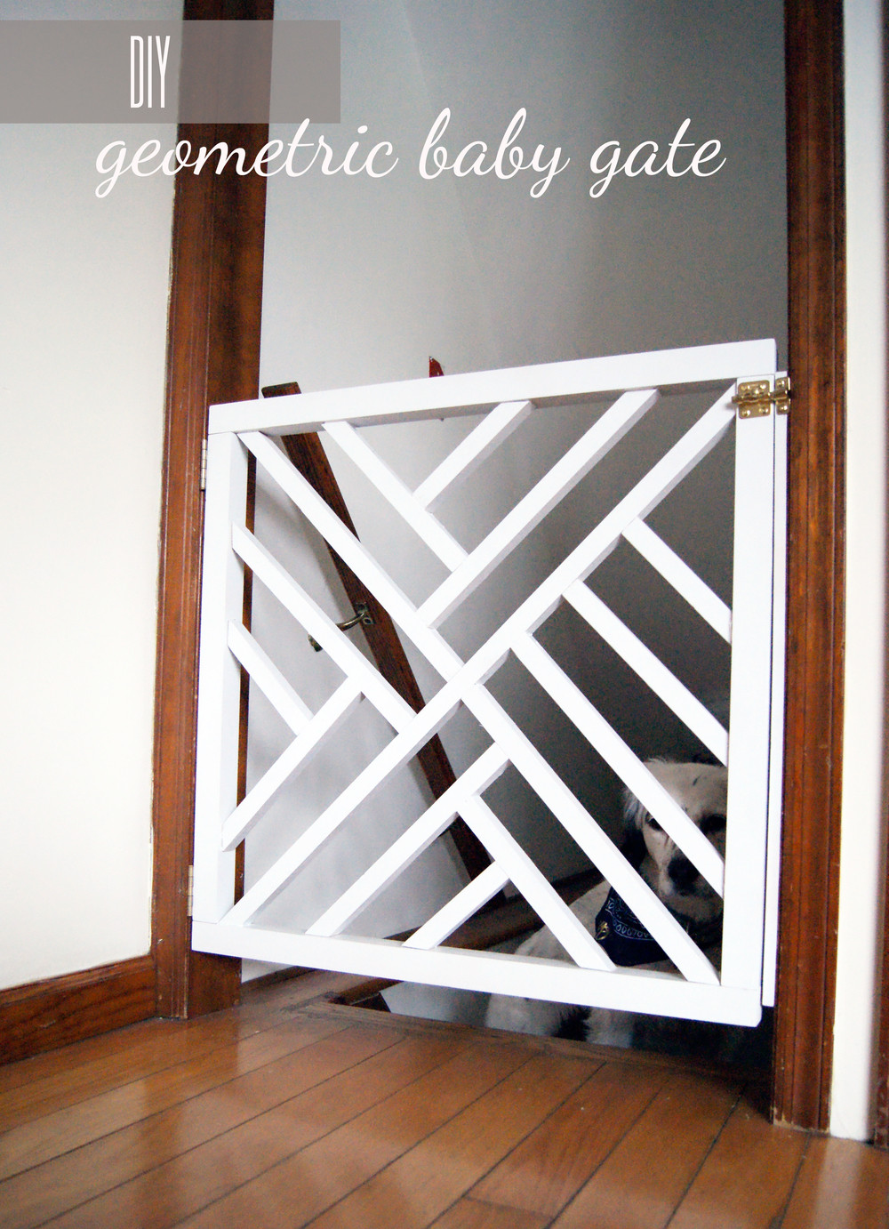 Best ideas about Baby Gate DIY
. Save or Pin DIY Geometric Baby Gate — Undeclared Panache Now.