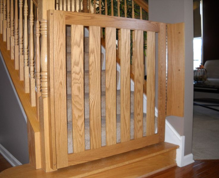 Best ideas about Baby Gate For Bannister
. Save or Pin white oak banister baby gate Now.