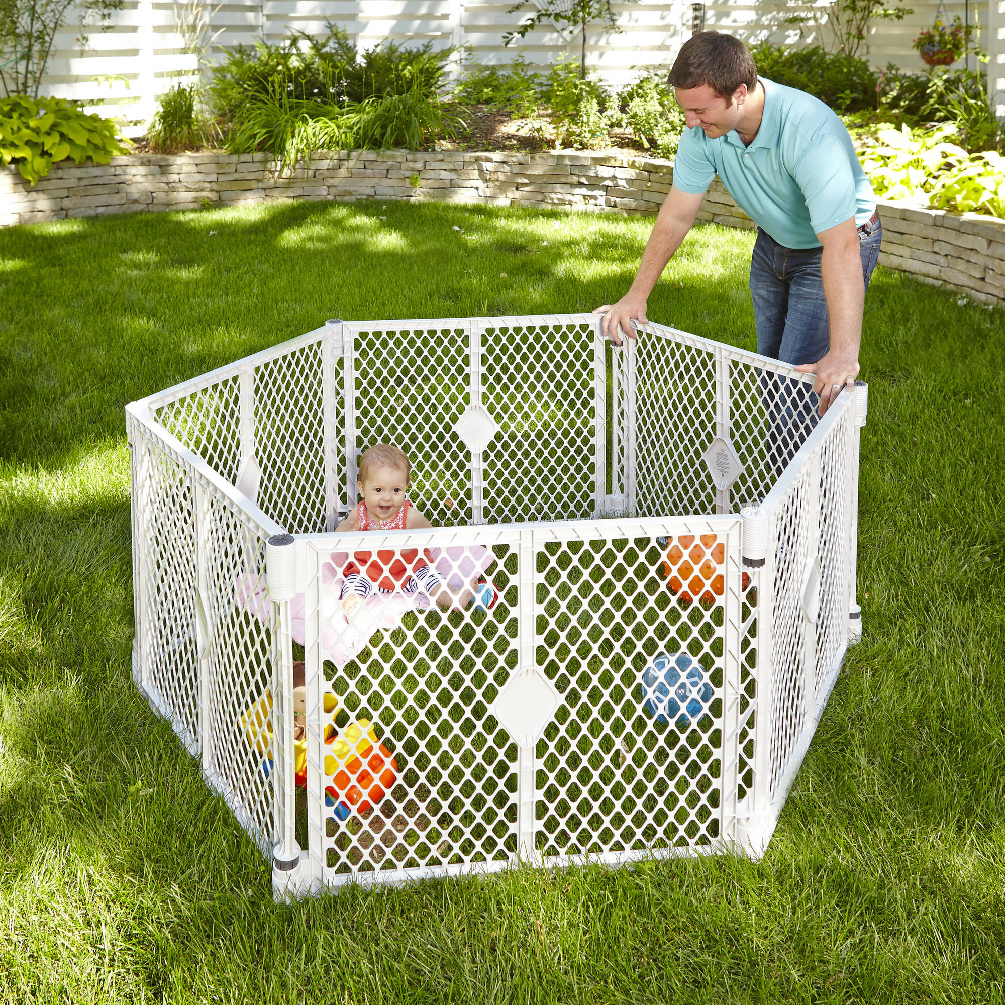 Best ideas about Baby Gate Play Yard
. Save or Pin Super Play Yard Area Child Baby Safety Gate Indoor Outdoor Now.