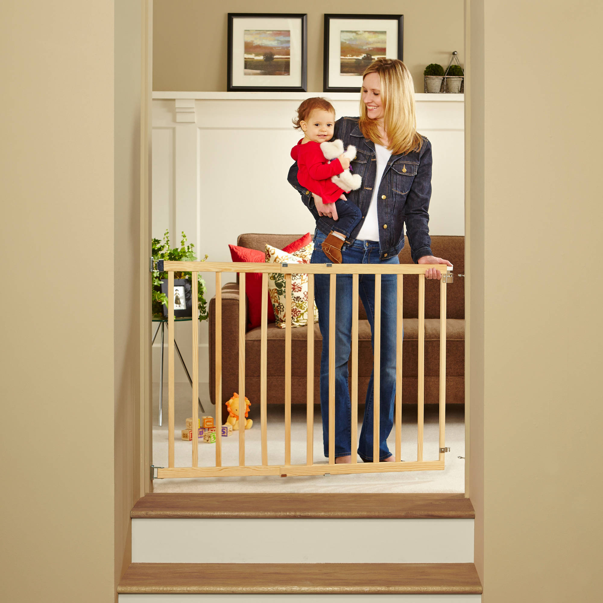 Best ideas about Baby Gate Walmart
. Save or Pin North States Tall Stairway Swing Gate Top of Stairs Baby Now.