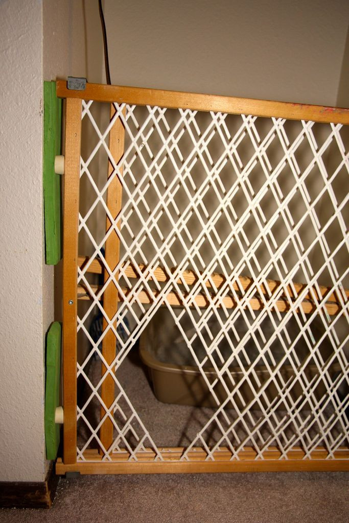 Best ideas about Baby Gate With Cat Door
. Save or Pin Litter Box Protection With Baby Gate and Cat Door Now.