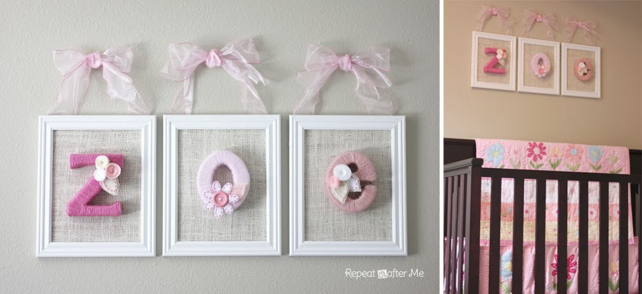 Best ideas about Baby Girl Room Decorations Ideas
. Save or Pin Baby Girl Nursery DIY decorating ideas Repeat Crafter Me Now.