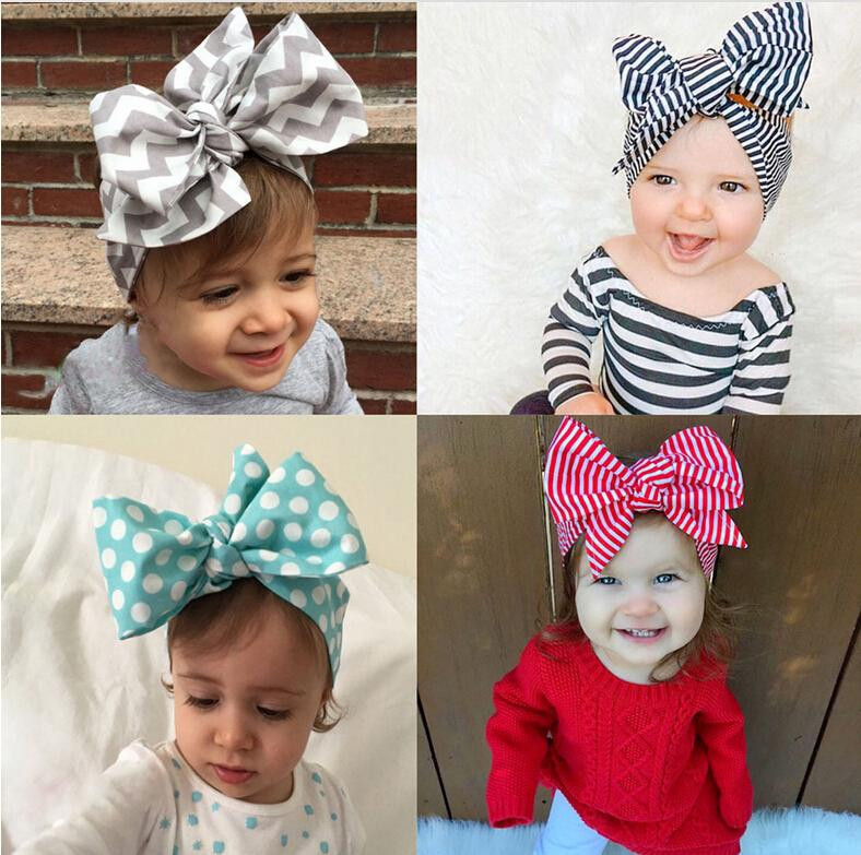 Best ideas about Baby Head Wraps DIY
. Save or Pin 2016 Headband DIY Tie Bow Hairbands Big Bow Cute Dot Print Now.