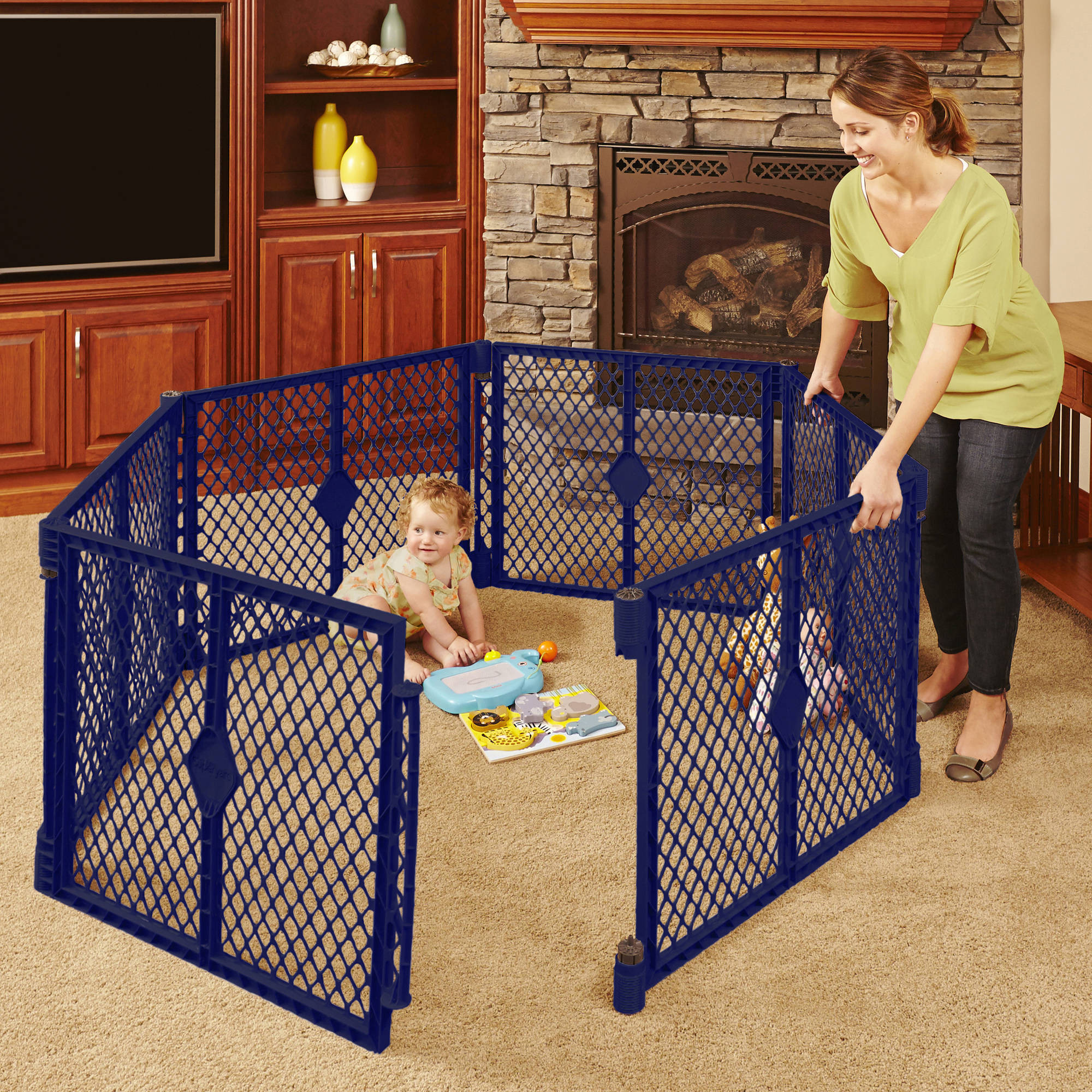 Best ideas about Baby Play Yard Gate
. Save or Pin 6 Panel Play Yard Portable Indoor Outdoor Baby Playpen Now.
