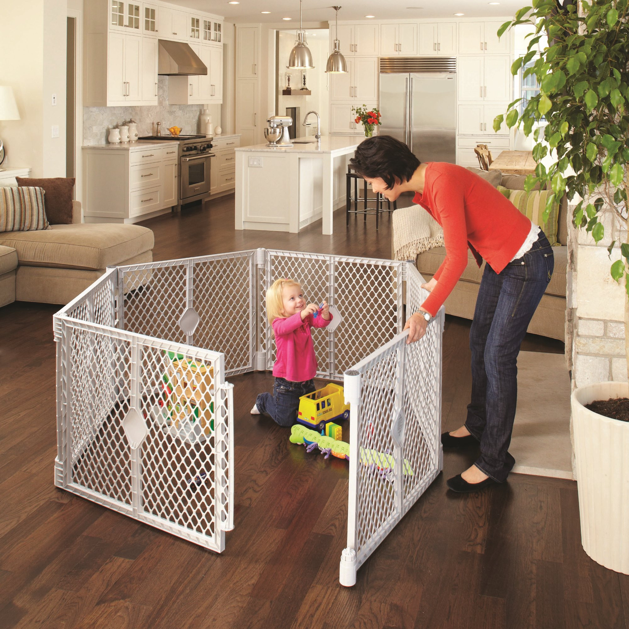 Best ideas about Baby Play Yard Gate
. Save or Pin North States 10 Panel SUPERYARD Classic Baby Pet Gate and Now.