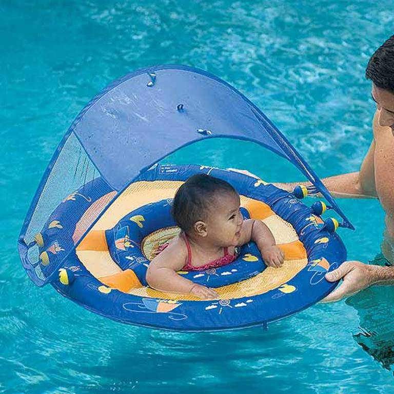Best ideas about Baby Pool Floats
. Save or Pin Baby Inner Tube With Canopy & SwimWays Pink Fish Baby Now.