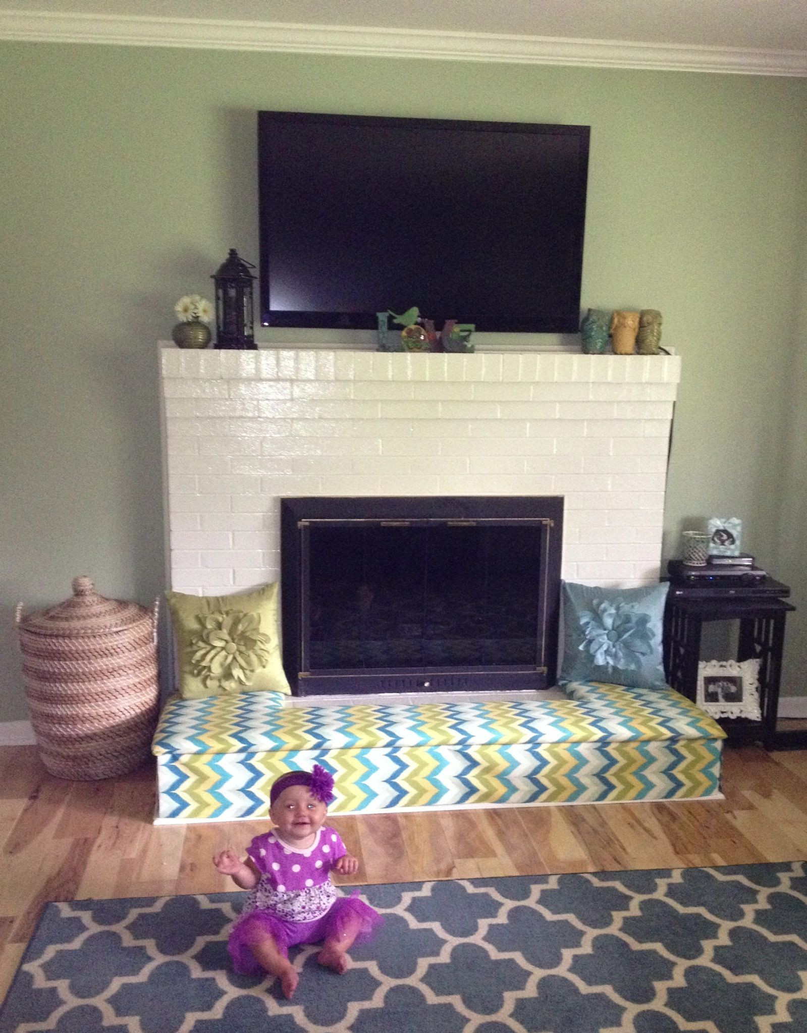 Best ideas about Baby Proof Fireplace DIY
. Save or Pin Baby proofing fireplace DIY Fireplace bench Cut plywood Now.