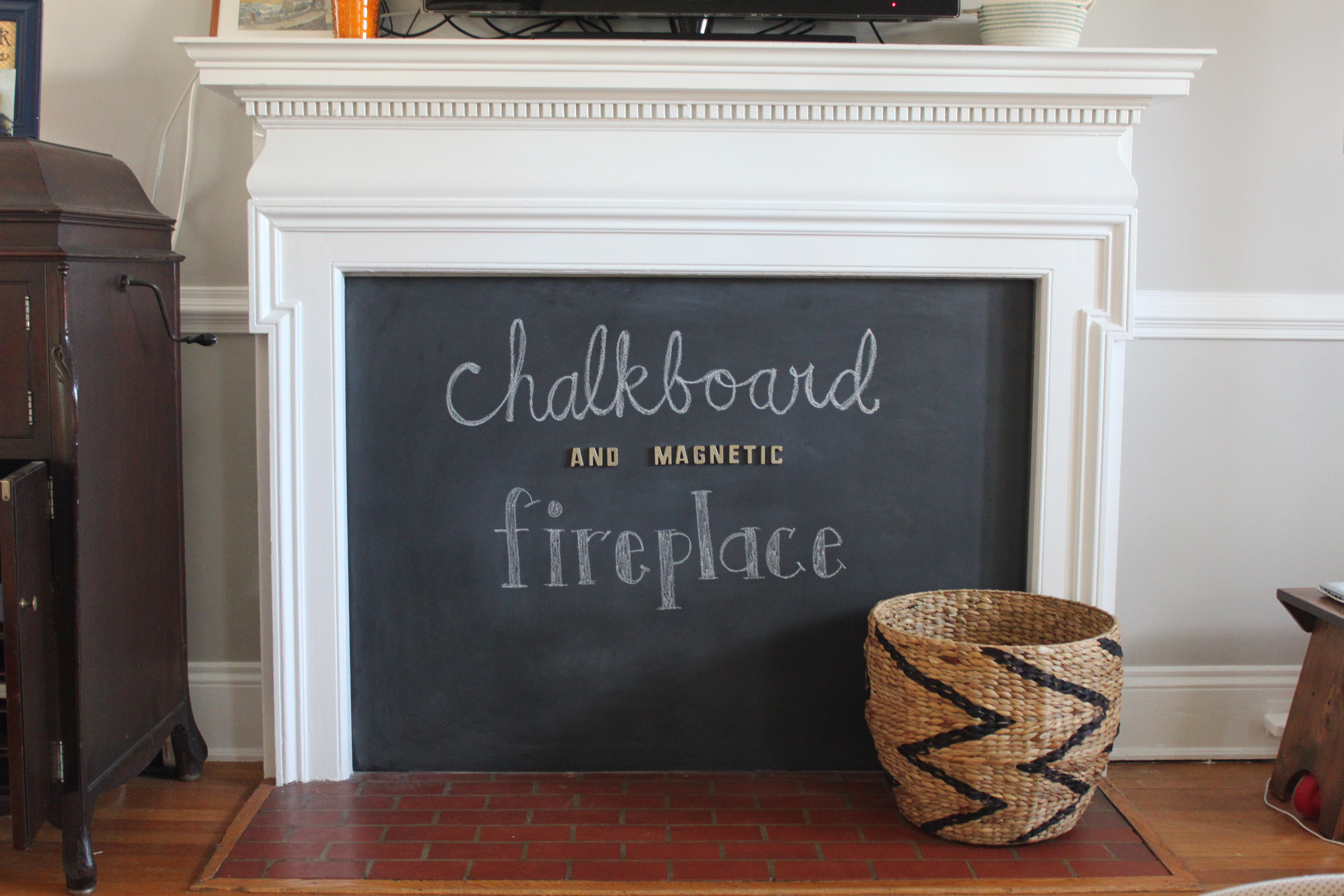 Best ideas about Baby Proof Fireplace DIY
. Save or Pin DIY Chalkboard Magnetic Fireplace Cover Now.