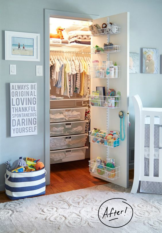 Best ideas about Baby Room Organization
. Save or Pin Nursery Closet Organization Easy DIY Baby Closet Now.