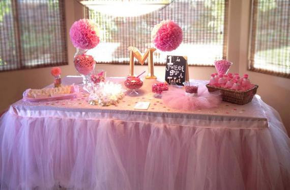 Best ideas about Baby Shower Cake Table
. Save or Pin tutu table skirt wedding shower baby shower head table Now.