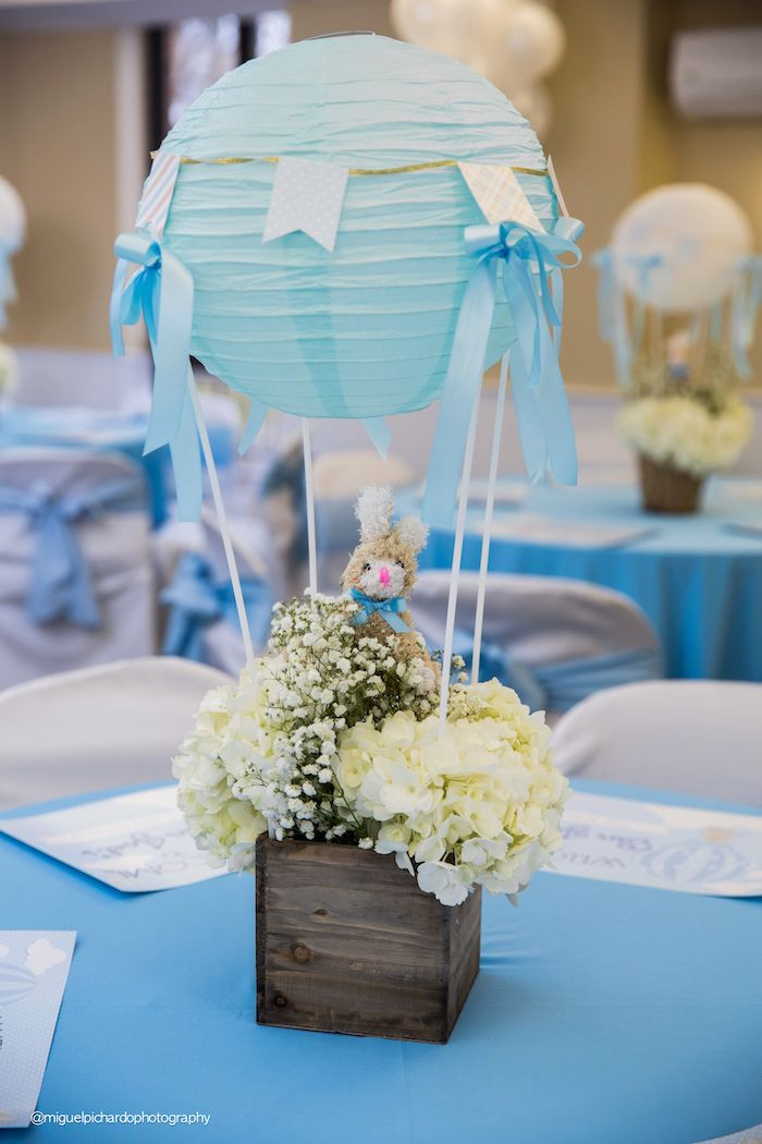 Best ideas about Baby Shower Centerpieces DIY
. Save or Pin Bunny Hot Air Balloon Birthday Party Now.