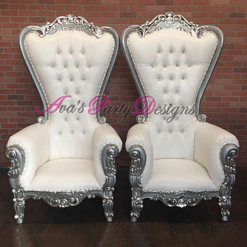 Best ideas about Baby Shower Chair Rentals
. Save or Pin White and Silver Duchess highback Chairs for party rental Now.
