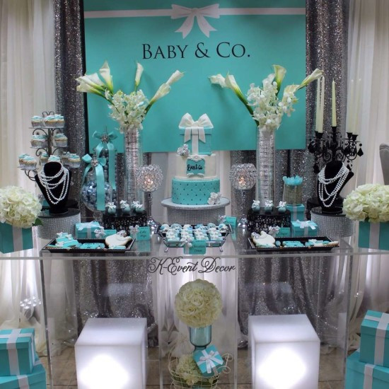 Best ideas about Baby Shower Table Decoration
. Save or Pin Tiffany Themed Baby Shower Baby Shower Ideas Themes Now.