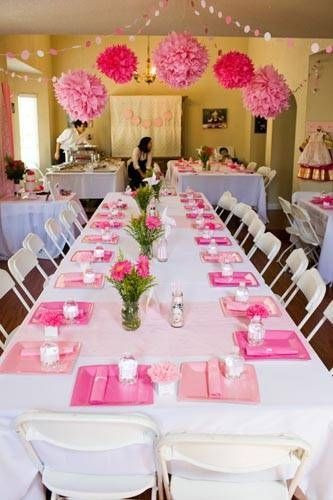 Best ideas about Baby Shower Table Decoration
. Save or Pin Guest tables Decorated with white linen table clothes Now.