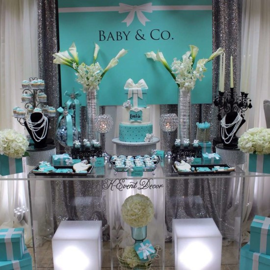 Best ideas about Baby Shower Table Decorations
. Save or Pin Tiffany Themed Baby Shower Baby Shower Ideas Themes Now.