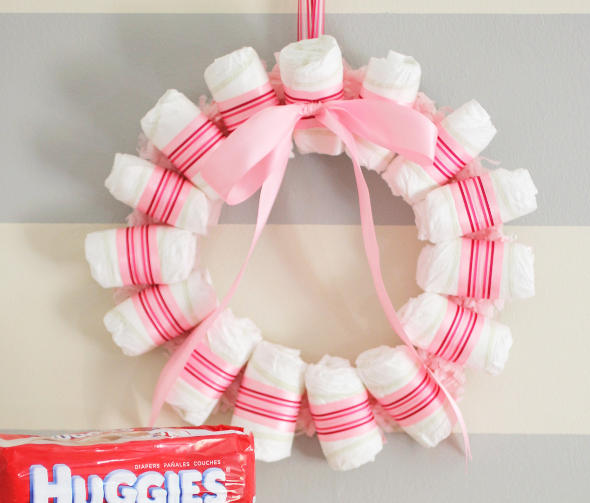 Best ideas about Baby Shower Wreath DIY
. Save or Pin DIY Baby Shower Diaper Wreath Evite Now.