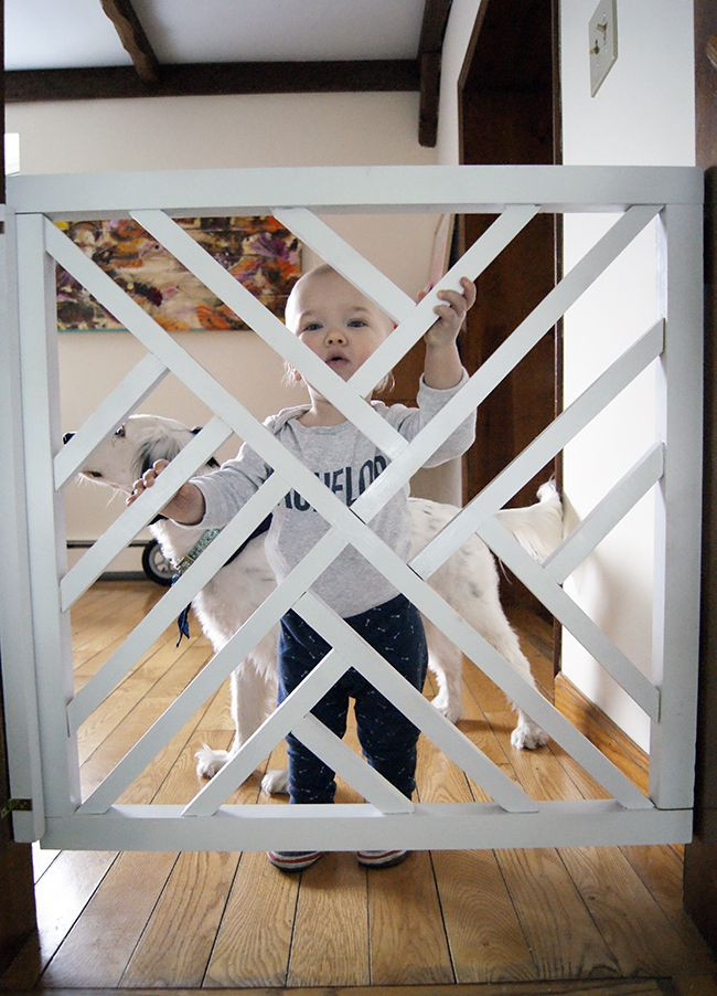 Best ideas about Baby Stair Gate
. Save or Pin DIY Geometric Baby Gate Baby dos Now.